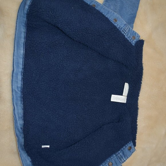 Girls Denim Jacket Size 18 Months Lined - Picture 3 of 6